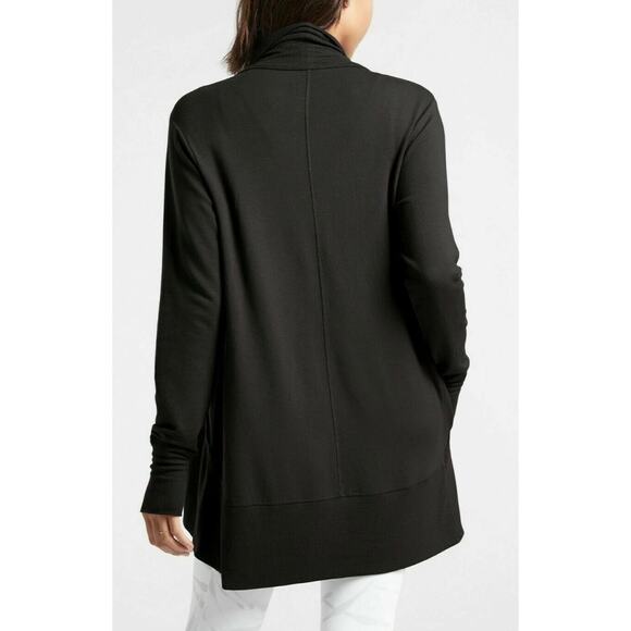 Athleta Pranayama Wrap Cardigan Black XS Comfy Sweater Fall 2023 MRSP$89 New NWT - Picture 4 of 10
